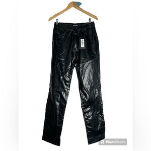 Pretty Little Thing Black Leather Pants